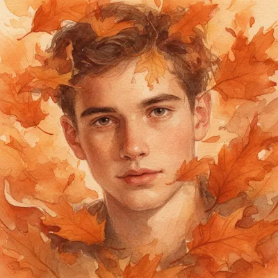 Autumn Leaf Portrait