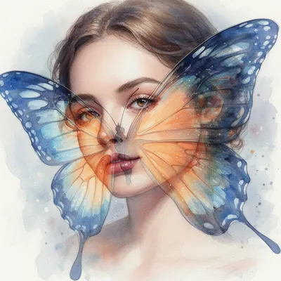 Butterfly Metamorphosis Portrait