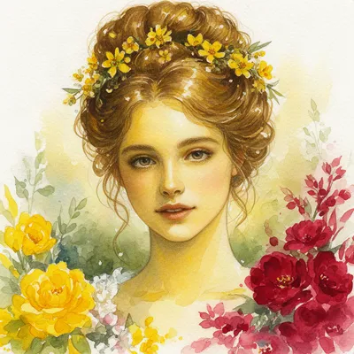Watercolor Garden Romance
