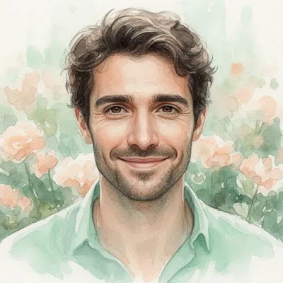 Watercolor Smile Avatar