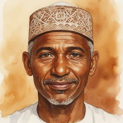 Spiritual Kufi Portrait