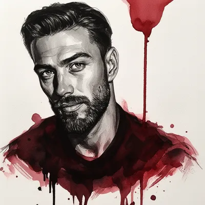 Adrian Watercolor Portrait